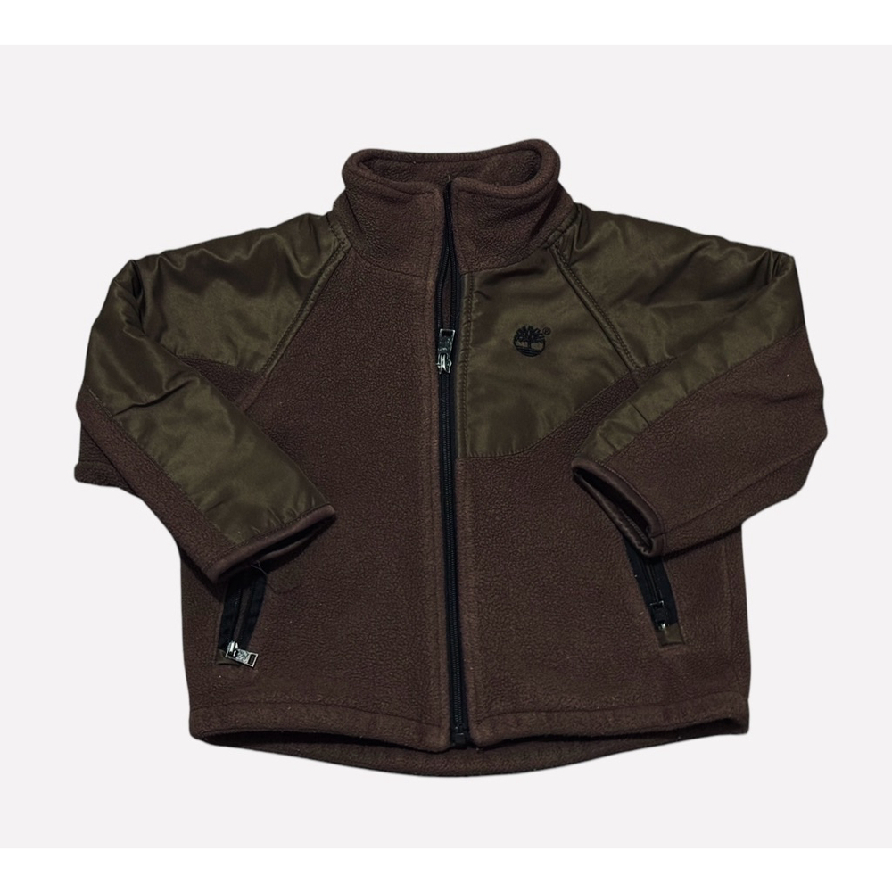 Timberland Toddler Boys Brown Fleece Zip Up Jacket W/ Pockets Size 2T​​​​ - Picture 11 of 11